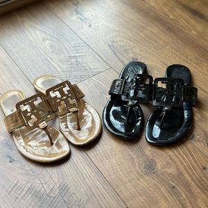 Tory Burch Miller Sandals- set of 2